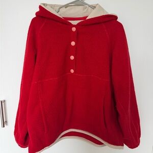 Outdoor Voices Red Fleece Jacket